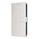 For Samsung Galaxy S24+ 5G Diamond Lattice Leather Flip Phone Case(White)