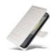 For Samsung Galaxy S24+ 5G Diamond Lattice Leather Flip Phone Case(White)