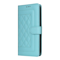 For Samsung Galaxy S24+ 5G Diamond Lattice Leather Flip Phone Case(Mint Green)