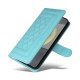 For Samsung Galaxy S24+ 5G Diamond Lattice Leather Flip Phone Case(Mint Green)