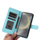 For Samsung Galaxy S24+ 5G Diamond Lattice Leather Flip Phone Case(Mint Green)