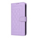For Samsung Galaxy S24+ 5G Diamond Lattice Leather Flip Phone Case(Light Purple)