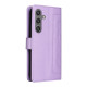 For Samsung Galaxy S24+ 5G Diamond Lattice Leather Flip Phone Case(Light Purple)
