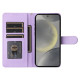 For Samsung Galaxy S24+ 5G Diamond Lattice Leather Flip Phone Case(Light Purple)