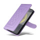For Samsung Galaxy S24+ 5G Diamond Lattice Leather Flip Phone Case(Light Purple)
