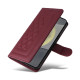 For Samsung Galaxy S24+ 5G Diamond Lattice Leather Flip Phone Case(Wine Red)