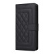 For Samsung Galaxy S24+ 5G Diamond Lattice Leather Flip Phone Case(Black)