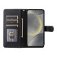 For Samsung Galaxy S24+ 5G Diamond Lattice Leather Flip Phone Case(Black)