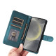 For Samsung Galaxy S24+ 5G Diamond Lattice Leather Flip Phone Case(Green)