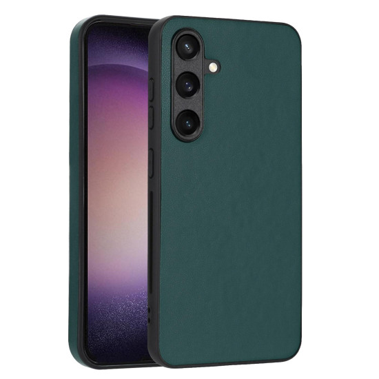 For Samsung Galaxy S24+ 5G R20 Leather Pattern Phone Single Case(Green)