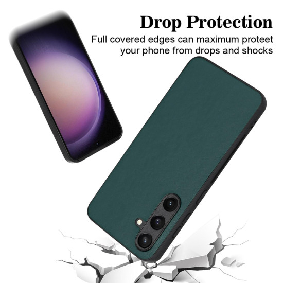 For Samsung Galaxy S24+ 5G R20 Leather Pattern Phone Single Case(Green)