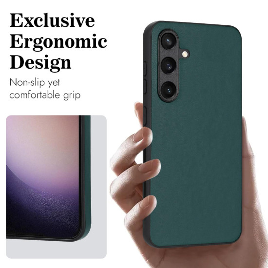 For Samsung Galaxy S24+ 5G R20 Leather Pattern Phone Single Case(Green)