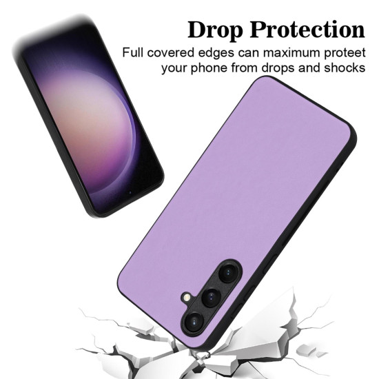 For Samsung Galaxy S24+ 5G R20 Leather Pattern Phone Single Case(Purple)
