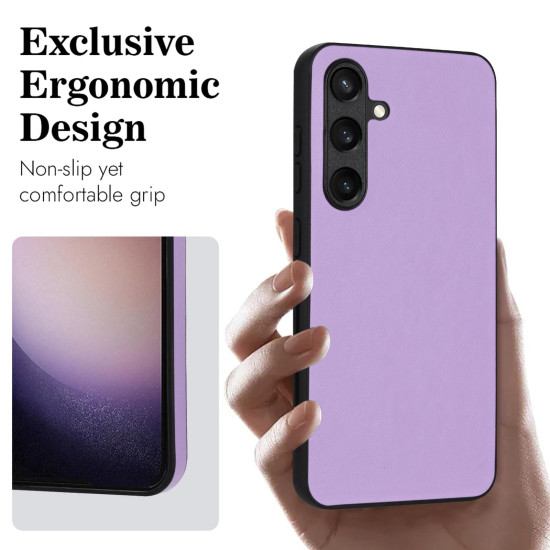 For Samsung Galaxy S24+ 5G R20 Leather Pattern Phone Single Case(Purple)