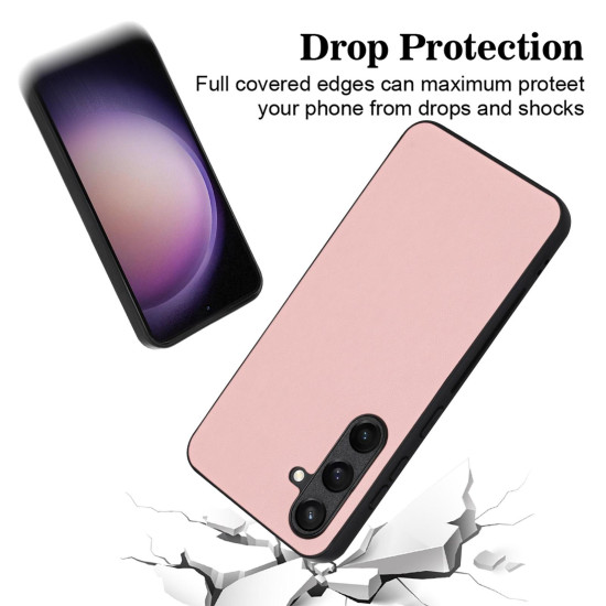 For Samsung Galaxy S24+ 5G R20 Leather Pattern Phone Single Case(Pink)