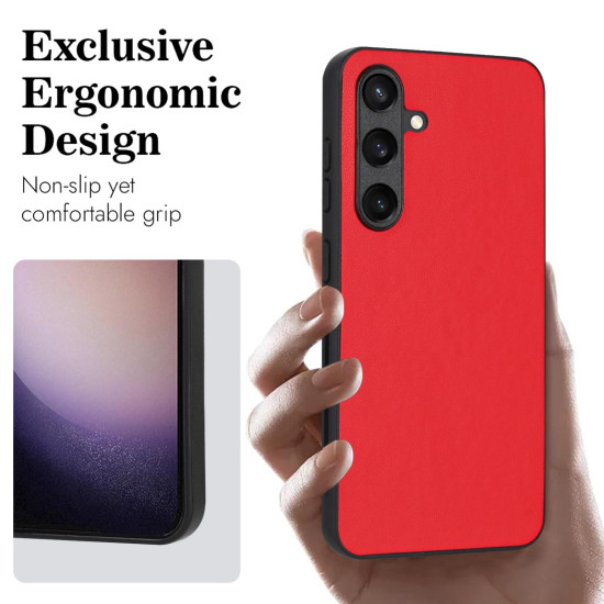 For Samsung Galaxy S24+ 5G R20 Leather Pattern Phone Single Case(Red)