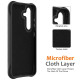 For Samsung Galaxy S24+ 5G Wave Texture MagSafe Magnetic Liquid Silicone Phone Case(Black)
