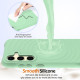 For Samsung Galaxy S24+ 5G Wave Texture MagSafe Magnetic Liquid Silicone Phone Case(Green)