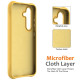 For Samsung Galaxy S24+ 5G Wave Texture MagSafe Magnetic Liquid Silicone Phone Case(Yellow)