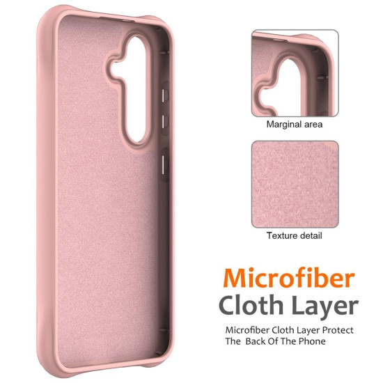 For Samsung Galaxy S24+ 5G Wave Texture MagSafe Magnetic Liquid Silicone Phone Case(Pink)