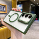 For Samsung Galaxy S24+ 5G Metal Lens Frame Holder MagSafe Phone Case(Green)