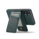 For Samsung Galaxy S24+ 5G Fierre Shann Cowhide Vertical Flip Magnetic Card Holder Phone Case(Green)