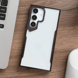 For Samsung Galaxy S24+ 5G Electroplating TPU Frame Hybrid PC Phone Case(Black)