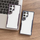 For Samsung Galaxy S24+ 5G Electroplating TPU Frame Hybrid PC Phone Case(Black)