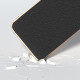 For Samsung Galaxy S24+ 5G Nano Plating Genuine Leather Wave Series Phone Case(Black)