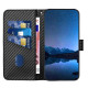 For Samsung Galaxy S24+ 5G YX0070 Carbon Fiber Buckle Leather Phone Case with Lanyard(Black)
