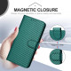For Samsung Galaxy S24+ 5G YX0070 Carbon Fiber Buckle Leather Phone Case with Lanyard(Dark Green)
