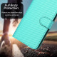 For Samsung Galaxy S23+ 5G YX0070 Carbon Fiber Buckle Leather Phone Case with Lanyard(Light Blue)