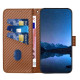For Samsung Galaxy S23+ 5G YX0070 Carbon Fiber Buckle Leather Phone Case with Lanyard(Coffee)