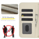 For Samsung Galaxy S24+ 5G Crossbody Multifunction Rhombic Leather Phone Case(White)