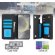 For Samsung Galaxy S24+ 5G Crossbody Multifunction Rhombic Leather Phone Case(Black)