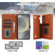 For Samsung Galaxy S24+ 5G Crossbody Multifunction Rhombic Leather Phone Case(Brown)