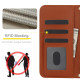 For Samsung Galaxy S24+ 5G Crossbody Multifunction Rhombic Leather Phone Case(Brown)