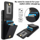 For Samsung Galaxy S24+ 5G YM015 Crossbody Rhombic Card Bag RFID Phone Case(Black)