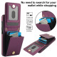 For Samsung Galaxy S24+ 5G YM015 Crossbody Rhombic Card Bag RFID Phone Case(Dark Purple)