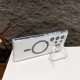 For Samsung Galaxy S24+ 5G J2 High Transparent MagSafe Magnetic Frame Holder Phone Case(Black)