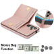 For Samsung Galaxy S24+ 5G RFID Anti-theft Card Ring Holder Phone Case(Rose Gold)