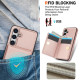 For Samsung Galaxy S24+ 5G RFID Anti-theft Card Ring Holder Phone Case(Rose Gold)