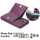 For Samsung Galaxy S24+ 5G RFID Anti-theft Card Ring Holder Phone Case(Dark Purple)