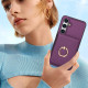 For Samsung Galaxy S24+ 5G RFID Anti-theft Card Ring Holder Phone Case(Dark Purple)