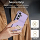 For Samsung Galaxy S24+ 5G RFID Anti-theft Card Ring Holder Phone Case(Purple)