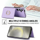 For Samsung Galaxy S24+ 5G RFID Anti-theft Card Ring Holder Phone Case(Purple)