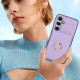 For Samsung Galaxy S24+ 5G RFID Anti-theft Card Ring Holder Phone Case(Purple)