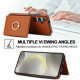 For Samsung Galaxy S24+ 5G RFID Anti-theft Card Ring Holder Phone Case(Brown)
