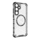 For Samsung Galaxy S24+ 5G Honeycomb Magnetic Ring Shockproof Phone Case(White)