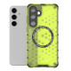 For Samsung Galaxy S24+ 5G Honeycomb Magnetic Ring Shockproof Phone Case(Green)